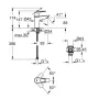 Змішувач для умивальника GROHE BAULOOP 23878001