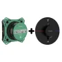 Термостат прихованого монтажу 2 функції із прихованою частиною HANSGROHE SHOWER SELECT S 15554670+01500180, чорний матовий