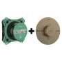 Термостат прихованого монтажу 2 функції із прихованою частиною HANSGROHE SHOWER SELECT S 15554140+01500180, бронза сатин