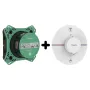 Термостат прихованого монтажу 2 функції із прихованою частиною HANSGROHE SHOWER SELECT S 15554700+01500180, білий матовий