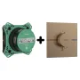 Термостат прихованого монтажу 1 функція із прихованою частиною HANSGROHE SHOWER SELECT DEL 15574140+01500180, бронза сатин
