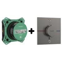 Термостат прихованого монтажу 2 функції із прихованою частиною HANSGROHE SHOWER SELECT DEL 15572340+01500180