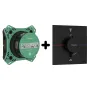 Термостат прихованого монтажу 2 функції із прихованою частиною HANSGROHE SHOWER SELECT DEL 15572670+01500180, чорний матовий