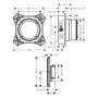 Термостат прихованого монтажу 2 функції із прихованою частиною HANSGROHE SHOWER SELECT DEL 15583140+01500180, бронза сатин