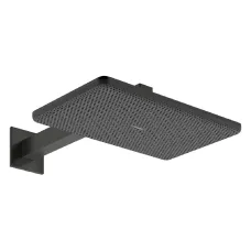 Лейка верхнього душу з кронштейном, 2 режими HANSGROHE RAINDANCE ALIVE 24550340, чорний матовий хром