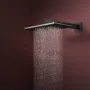 Лейка верхнього душу з кронштейном, 2 режими HANSGROHE RAINDANCE ALIVE 24550340, чорний матовий хром