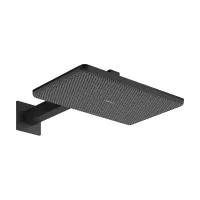 Лейка верхнього душу з кронштейном, 2 режими HANSGROHE RAINDANCE ALIVE 24550670, чорний матовий