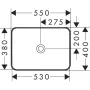 Умивальник 55 см HANSGROHE XUNIVA 60168450