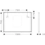 Дзеркало з LED підсвічуванням для ванної 100х70 HANSGROHE XARITA 54977700
