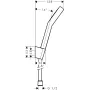 Душовий гарнітур HANSGROHE ACTIVERA 28054670, чорний матовий