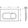 Кнопка змиву для інсталяції HANSGROHE iFRAME, білий матовий