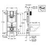 Набір інсталяційний з унітазом ROCA GAP ROCA GAP A34H470000+388400WG
