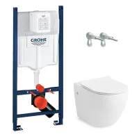 Набір інсталяційний GROHE RAPID SL 38840000+3855800M з безобідковим унітазом VOLLE AGUA DEUS 1315.151007, без кнопки
