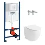 Набір інсталяційний GROHE RAPID SL 38840000+3855800M з безобідковим унітазом VOLLE AGUA DEUS 1315.151007, без кнопки