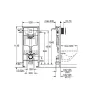 Інсталяція для унітаза GROHE RAPID SL 38721001, хром