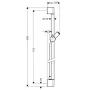 Штанга для душу зі шлангом для душу HANSGROHE UNICA 27610000