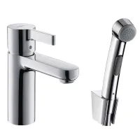Змішувач для раковини з гігієнічним душем HANSGROHE METRIS S 31160000