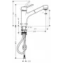 Змішувач для кухонної мийки HANSGROHE TALIS 32841000