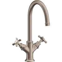 Змішувач для раковини AXOR MONTREUX 16502820, з 2 рукоятками, нікель