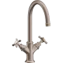 Змішувач для раковини AXOR MONTREUX 16502820, з 2 рукоятками, нікель