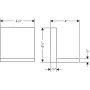 Полиця 120/120 AXOR SHOWER SOLUTIONS 40872000