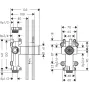 Прихована частина запірного вентиля 120/120 AXOR SHOWER SOLUTIONS 10971180