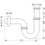 Сифон для раковини трубчастий HANSGROHE 53002000