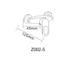 Змішувач для душу RJ ATLANT RBZ002-5, хром