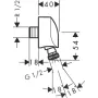 Шлангове з'єднання HANSGROHE FIXFIT 27505000