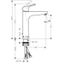 Змішувач для умивальника HANSGROHE FOCUS 31608000, хром