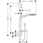 Душовий набір HANSGROHE RAINDANCE SELECT 27802400, хром з білим