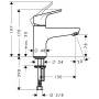 Змішувач для раковини HANSGROHE FOCUS 31931000