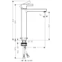 Змішувач HANSGROHE METRIS 31023000
