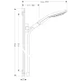 Душовий набір HANSGROHE RAINDANCE SELECT 26626400, хром з білим