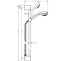 Гарнітур душовий HANSGROHE CROMETTA 85 27729000