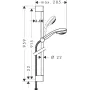 Душовий набір HANSGROHE CROMETTA 27762000