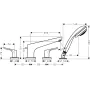 Змішувач на борт ванни HANSGROHE FOCUS 31936000