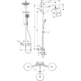 Душова система HANSGROHE CROMA 27185000
