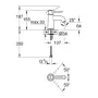 Змішувач для умивальника GROHE BAUCLASSIC 23162000