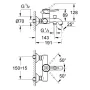 Змішувач для ванни GROHE BAUCLASSIC 32865000