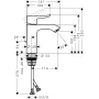 Змішувач з донним клапаном HANSGROHE METRIS 31121000