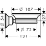 Мильниця AXOR MONTREUX 42033820, нікель