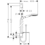 Гарнітур душовий HANSGROHE RAINDANCE SELECT E 26620000, хром