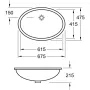 Умивальник VILLEROY & BOCH EVANA 61440001