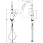 Змішувач для кухні з висувним виливом HANSGROHE FOCUS 31815000