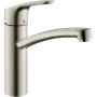 Змішувач для кухонної мийки з поворотним виливом HANSGROHE FOCUS 31806800, нержавіюча сталь