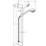 Душовий набір зі штангою HANSGROHE CROMETTA 27652000
