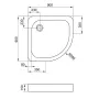 Душовий піддон акриловий EGER TOKAI 599-07/2-15