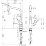 Змішувач для кухонної мийки HANSGROHE METRIS 14820000
