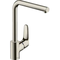 Змішувач для кухонної мийки HANSGROHE FOCUS 31817800, нержавіюча сталь